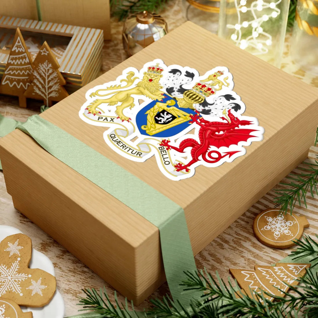 Coat of Arms of the Protectorate in Ireland 1653-1659 (United Kingdom) (Coat of Arms) STICKER Vinyl Kiss-Cut Decal - The Sticker Space