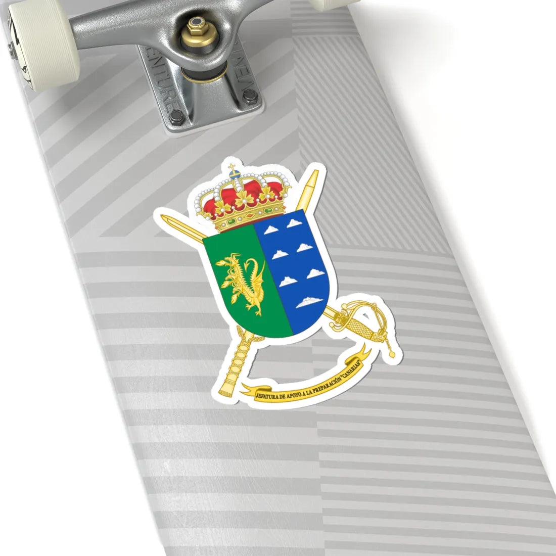 Coat of Arms of the Training Command - Canarias (Spain) (Coat of Arms) STICKER Vinyl Kiss-Cut Decal - The Sticker Space