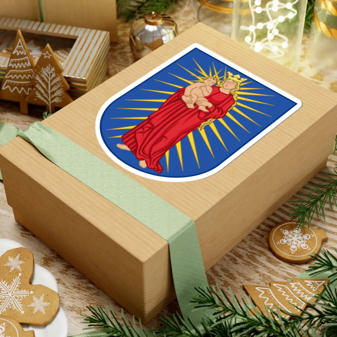 Coat of arms of Thisted (Denmark) (Coat of Arms) STICKER Vinyl Kiss-Cut Decal - The Sticker Space