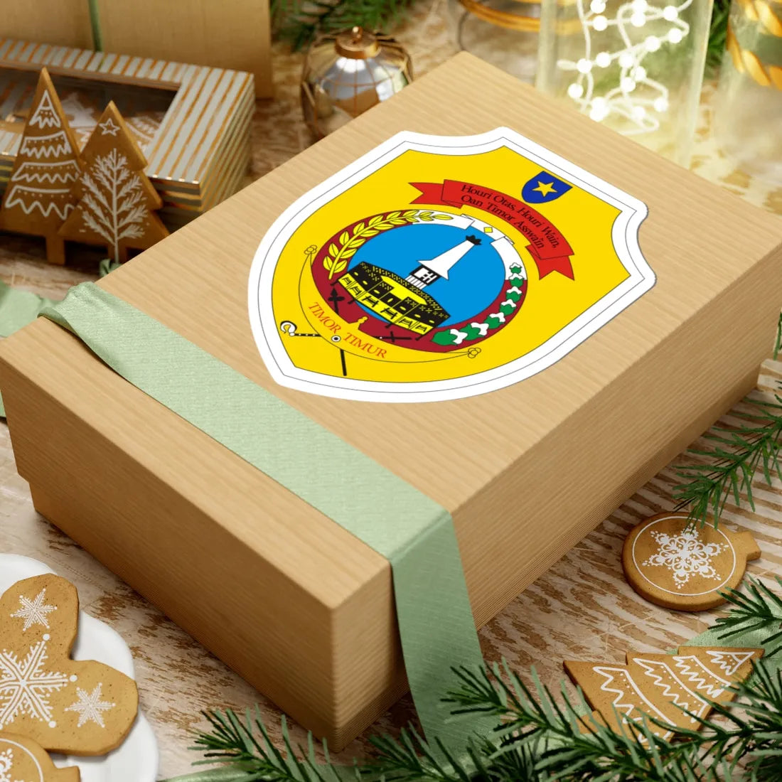 Coat of arms of Timor Timur (Coat of Arms) STICKER Vinyl Kiss-Cut Decal - The Sticker Space