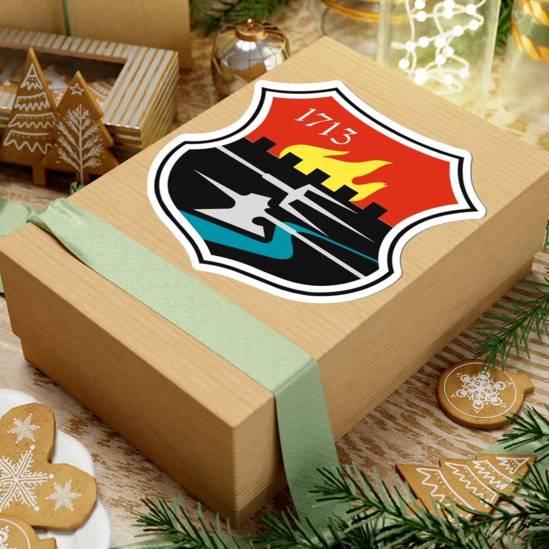 Coat of arms of Tolmin (Slovenia) (Coat of Arms) STICKER Vinyl Kiss-Cut Decal - The Sticker Space