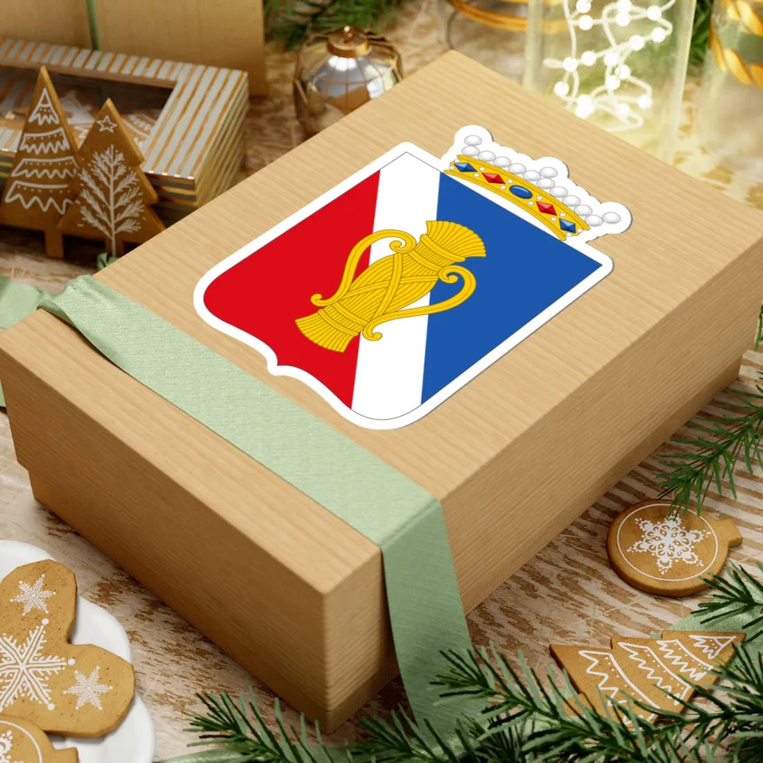 Coat of Arms of Vasa Province (Finland) (Coat of Arms) STICKER Vinyl Kiss-Cut Decal - The Sticker Space