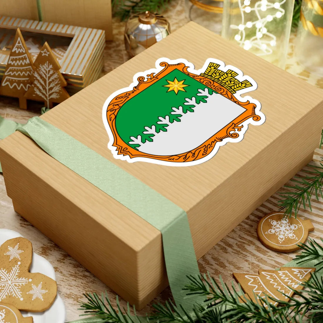 Coat of Arms of Volia Sambir district (Ukraine) (Coat of Arms) STICKER Vinyl Kiss-Cut Decal - The Sticker Space