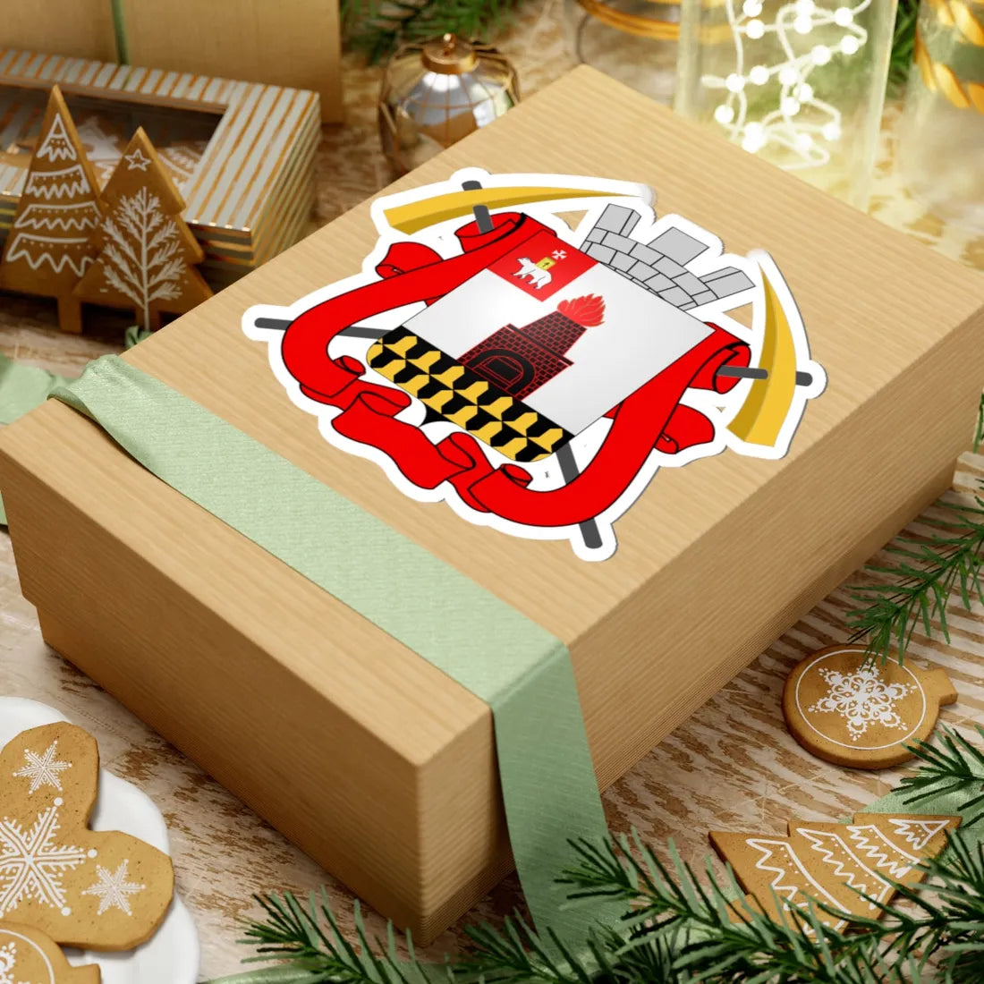 Coat of arms of Yekaterinburg 1862 (Russia) (Coat of Arms) STICKER Vinyl Kiss-Cut Decal - The Sticker Space