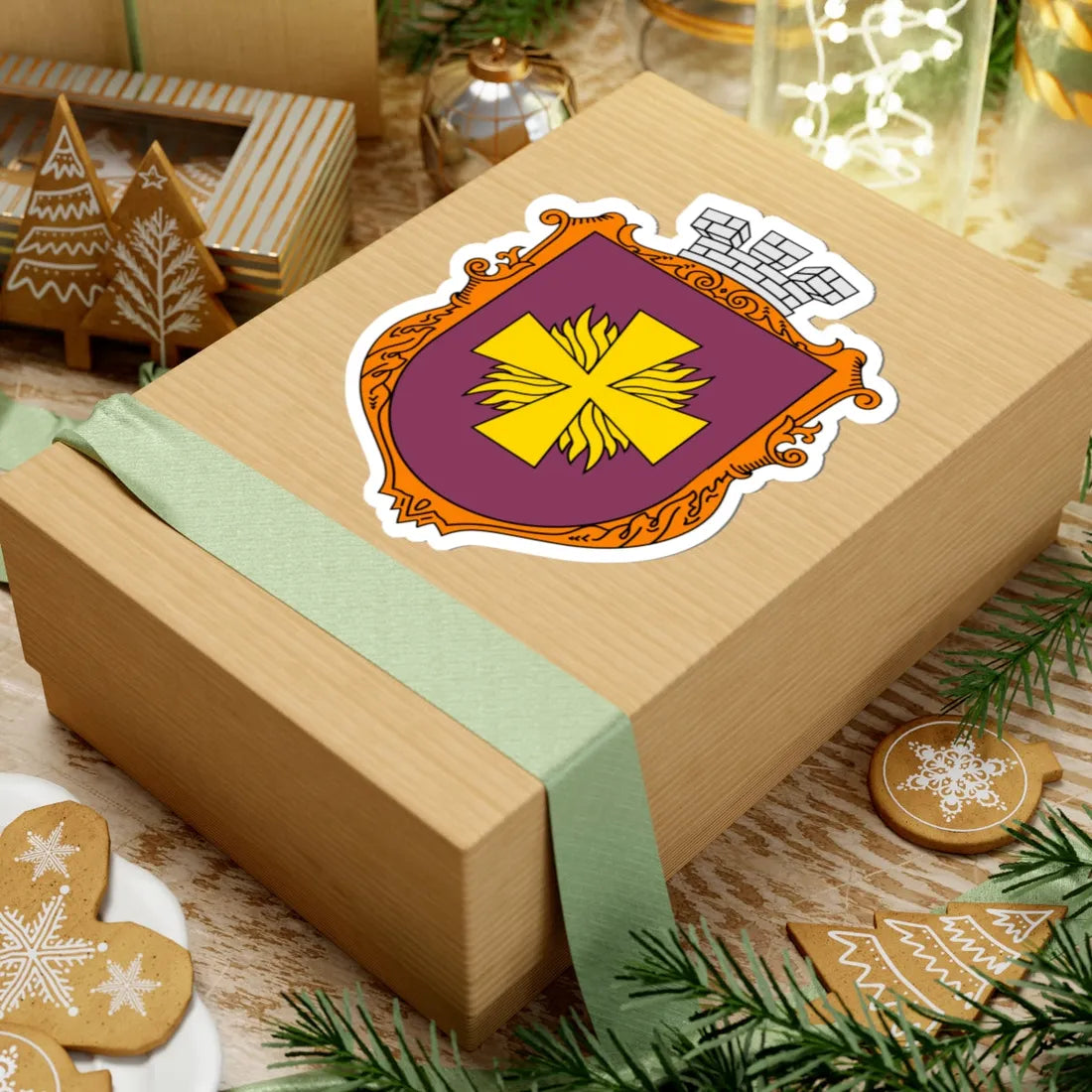 Coat of Arms of Zolotonosha UHT (Ukraine) (Coat of Arms) STICKER Vinyl Kiss-Cut Decal - The Sticker Space