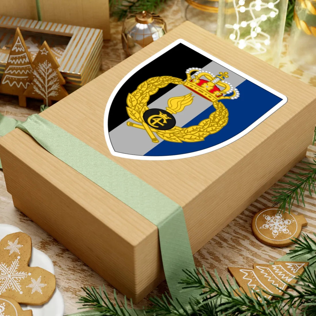 Coats of arms of HMAK (Denmark) (Coat of Arms) STICKER Vinyl Kiss-Cut Decal - The Sticker Space