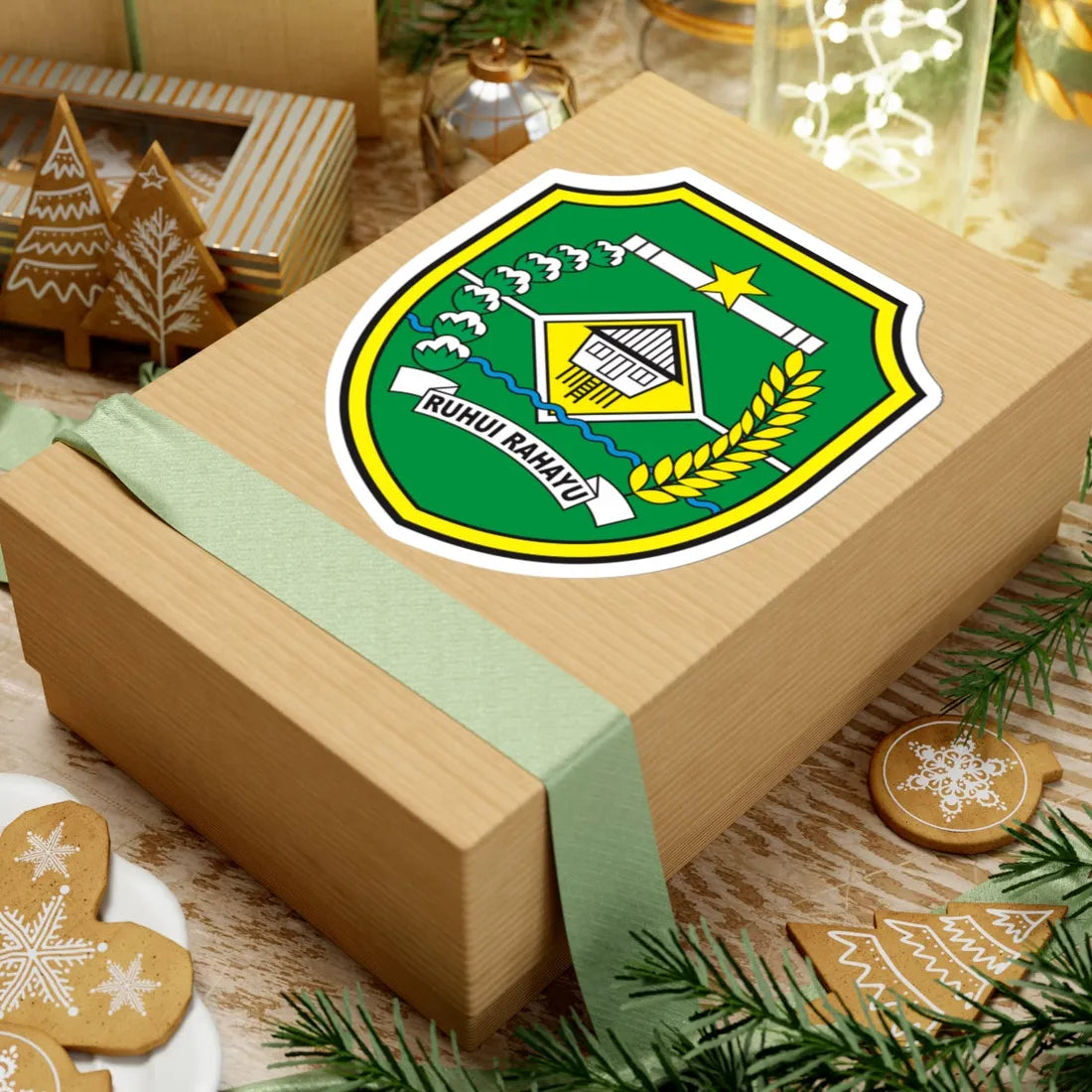 Coats of arms of Tapin Regency (Indonesia) (Coat of Arms) STICKER Vinyl Kiss-Cut Decal - The Sticker Space