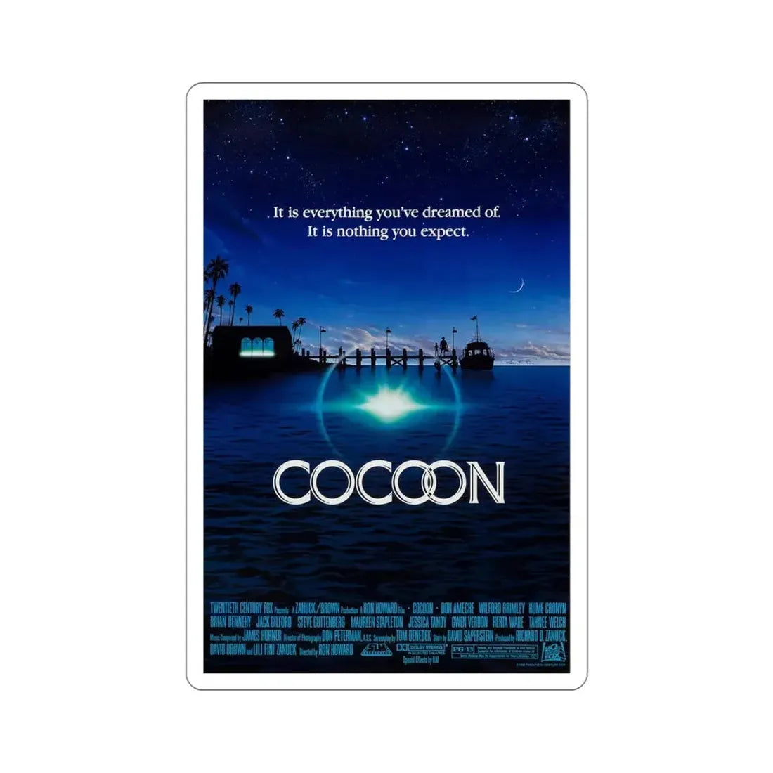 Cocoon 1985 Movie Poster STICKER Vinyl Die-Cut Decal - The Sticker Space