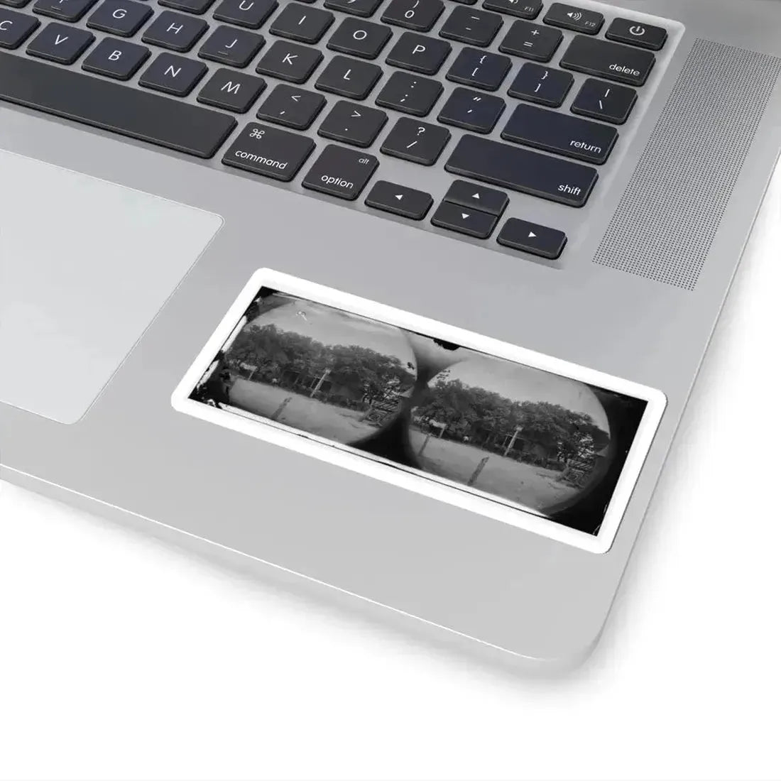 Cold Harbor, Va, Vicinity. Cavalry Horses Outside the Old Church Hotel (U.S. Civil War) STICKER Vinyl Kiss-Cut Decal - The Sticker Space