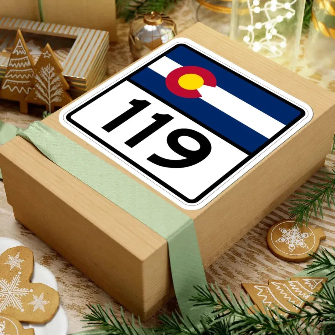 Colorado 119 (Colorado) (Road Sign) STICKER Vinyl Kiss-Cut Decal - The Sticker Space