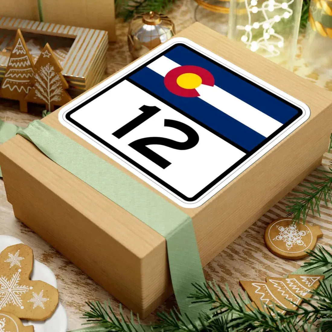 Colorado 12 (Colorado) (Road Sign) STICKER Vinyl Kiss-Cut Decal - The Sticker Space