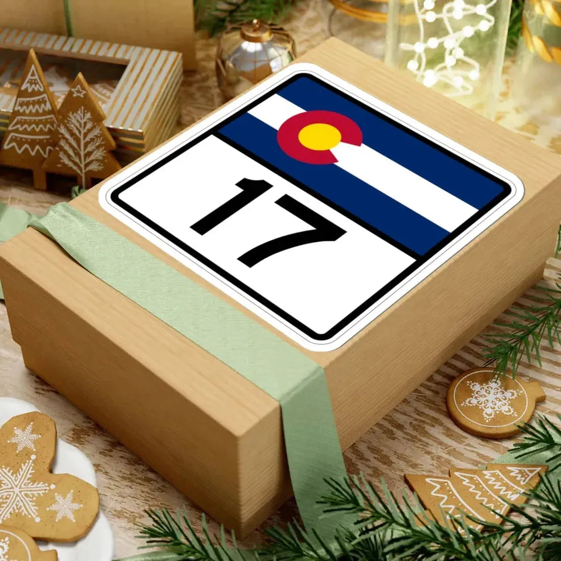 Colorado 17 (Colorado) (Road Sign) STICKER Vinyl Kiss-Cut Decal - The Sticker Space