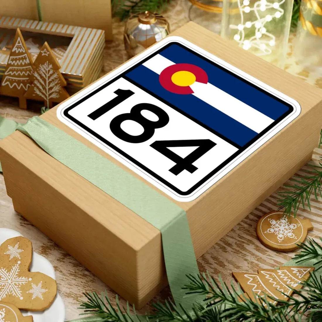 Colorado 184 (Colorado) (Road Sign) STICKER Vinyl Kiss-Cut Decal - The Sticker Space