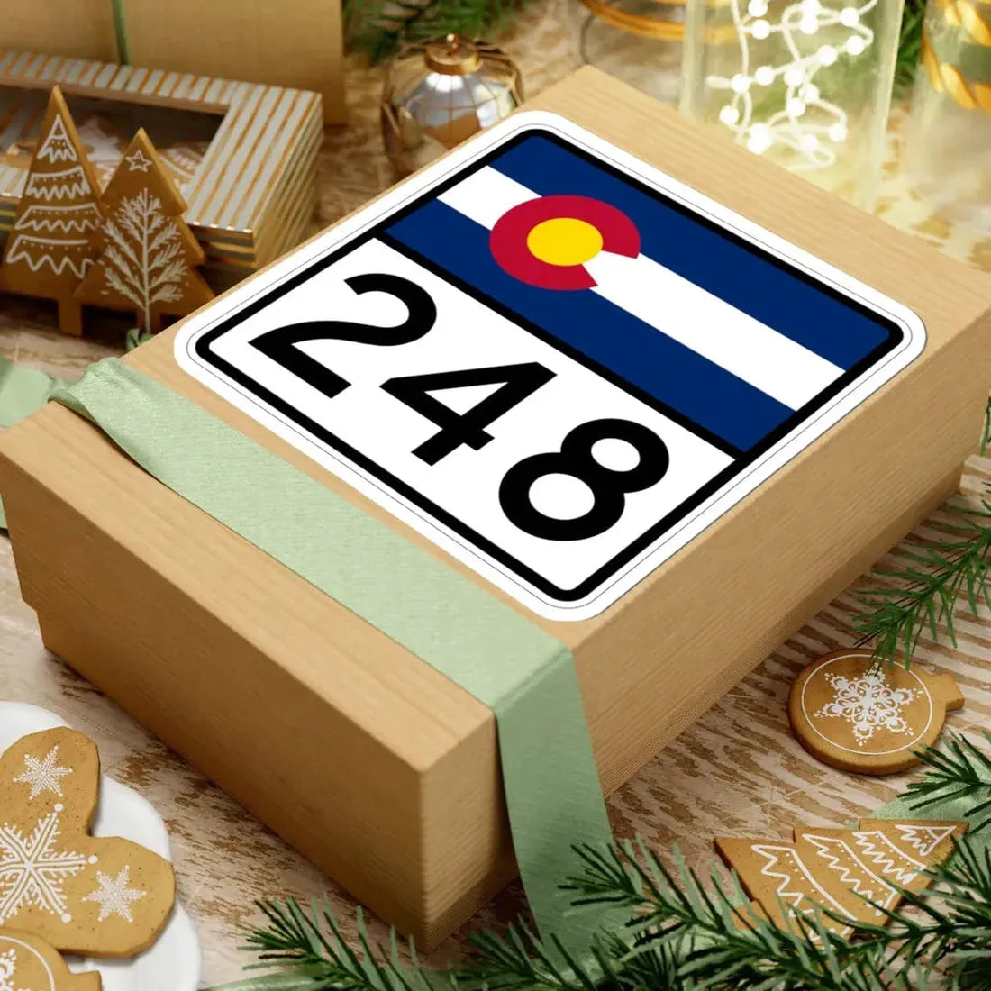 Colorado 248 (Colorado) (Road Sign) STICKER Vinyl Kiss-Cut Decal - The Sticker Space