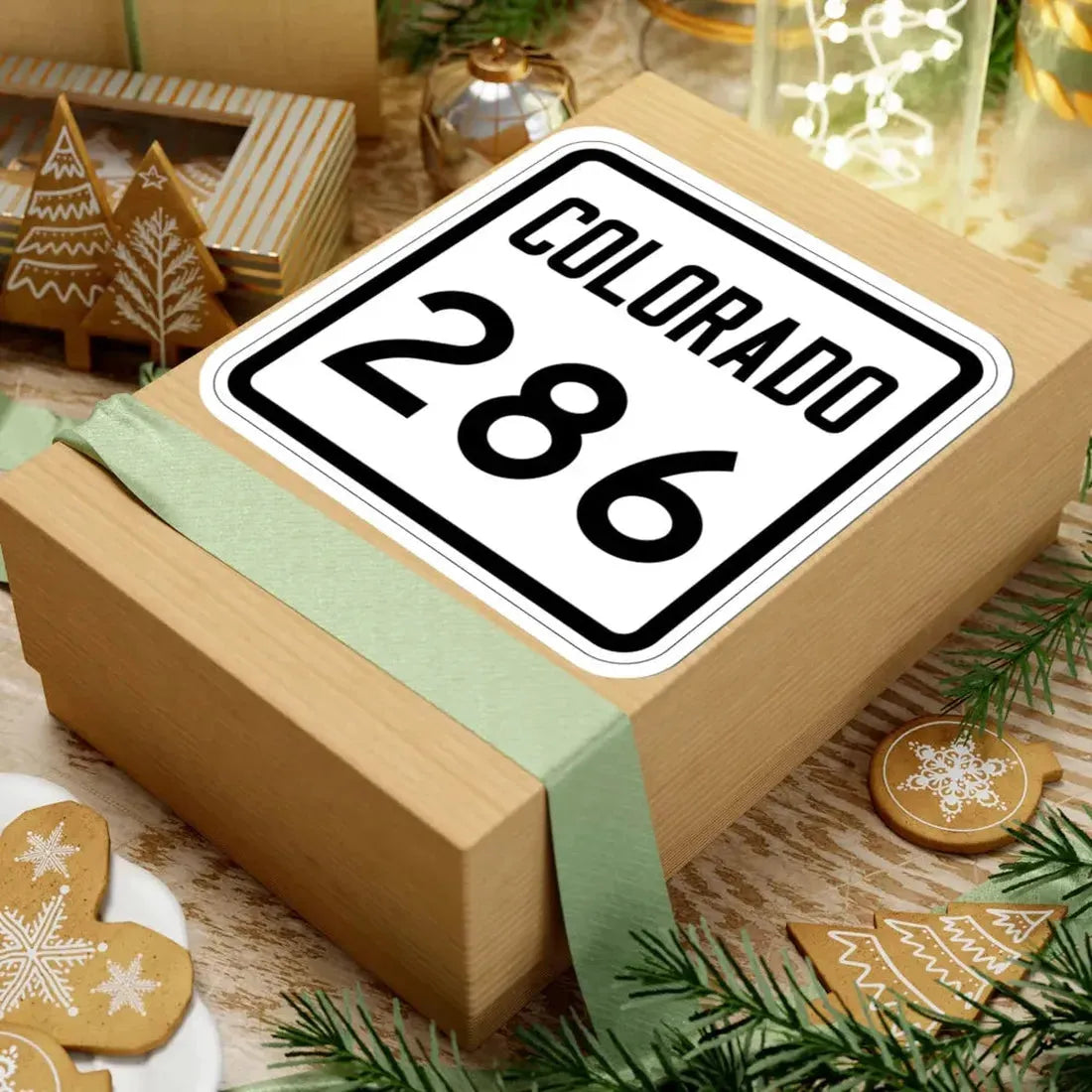 Colorado 286 1946 (Colorado) (Road Sign) STICKER Vinyl Kiss-Cut Decal - The Sticker Space