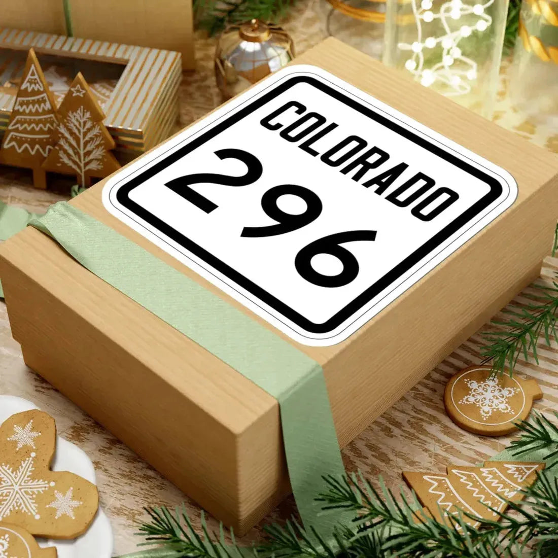 Colorado 296 1946 (Colorado) (Road Sign) STICKER Vinyl Kiss-Cut Decal - The Sticker Space