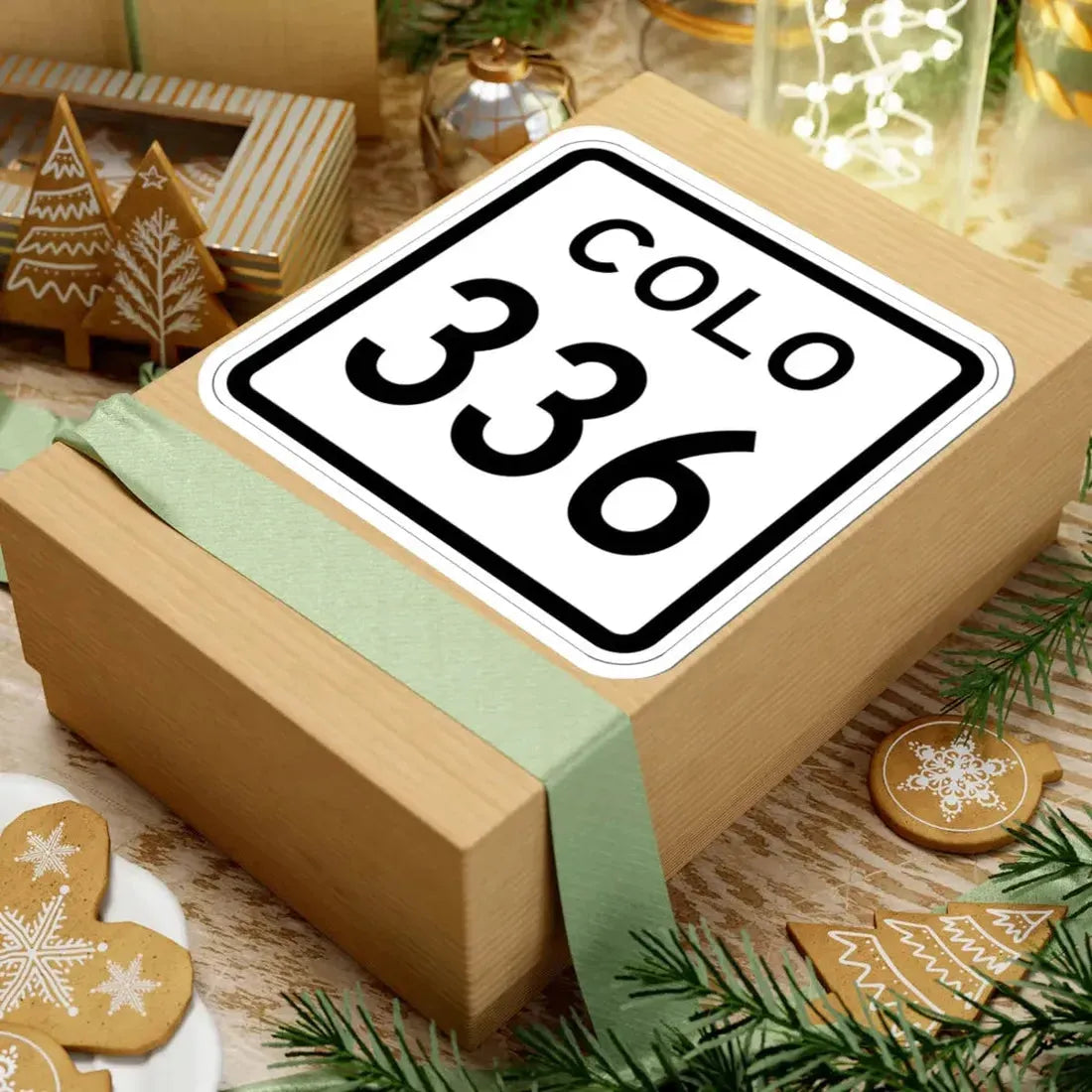 Colorado 336 1952 (Colorado) (Road Sign) STICKER Vinyl Kiss-Cut Decal - The Sticker Space