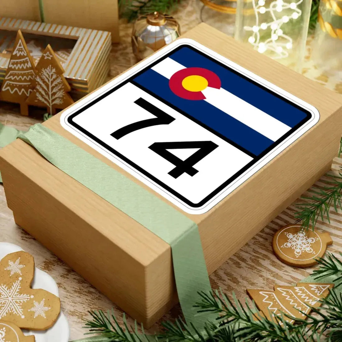 Colorado 74 (Colorado) (Road Sign) STICKER Vinyl Kiss-Cut Decal - The Sticker Space