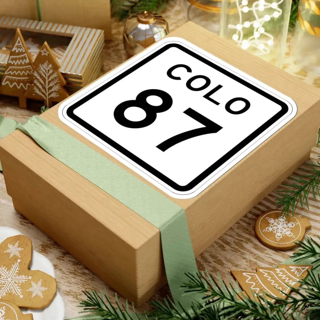 Colorado 87 1952 (Colorado) (Road Sign) STICKER Vinyl Kiss-Cut Decal - The Sticker Space