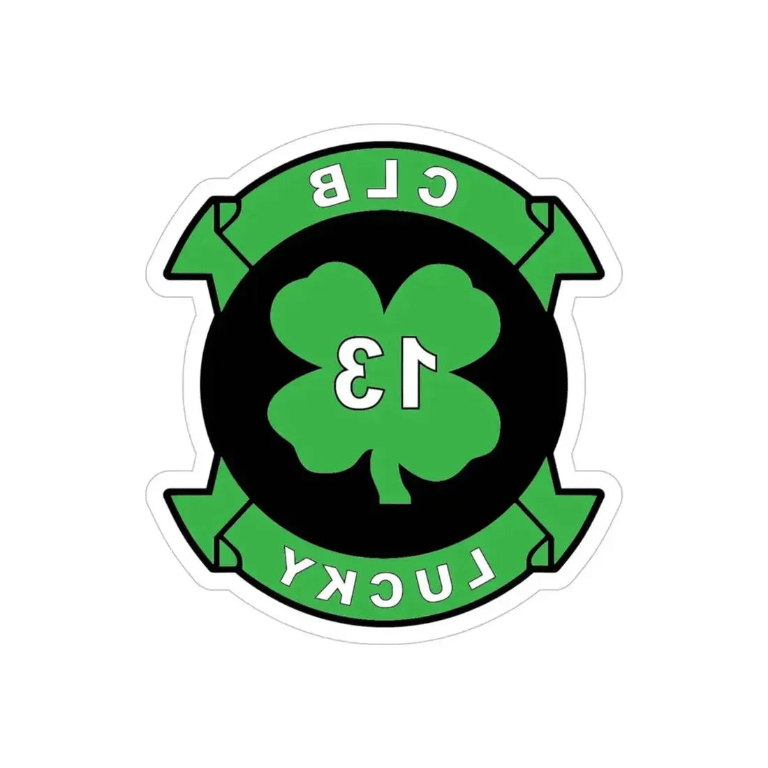 Combat Logistics Battalion 13 (USMC) REVERSE PRINT Transparent Die-Cut STICKER - The Sticker Space