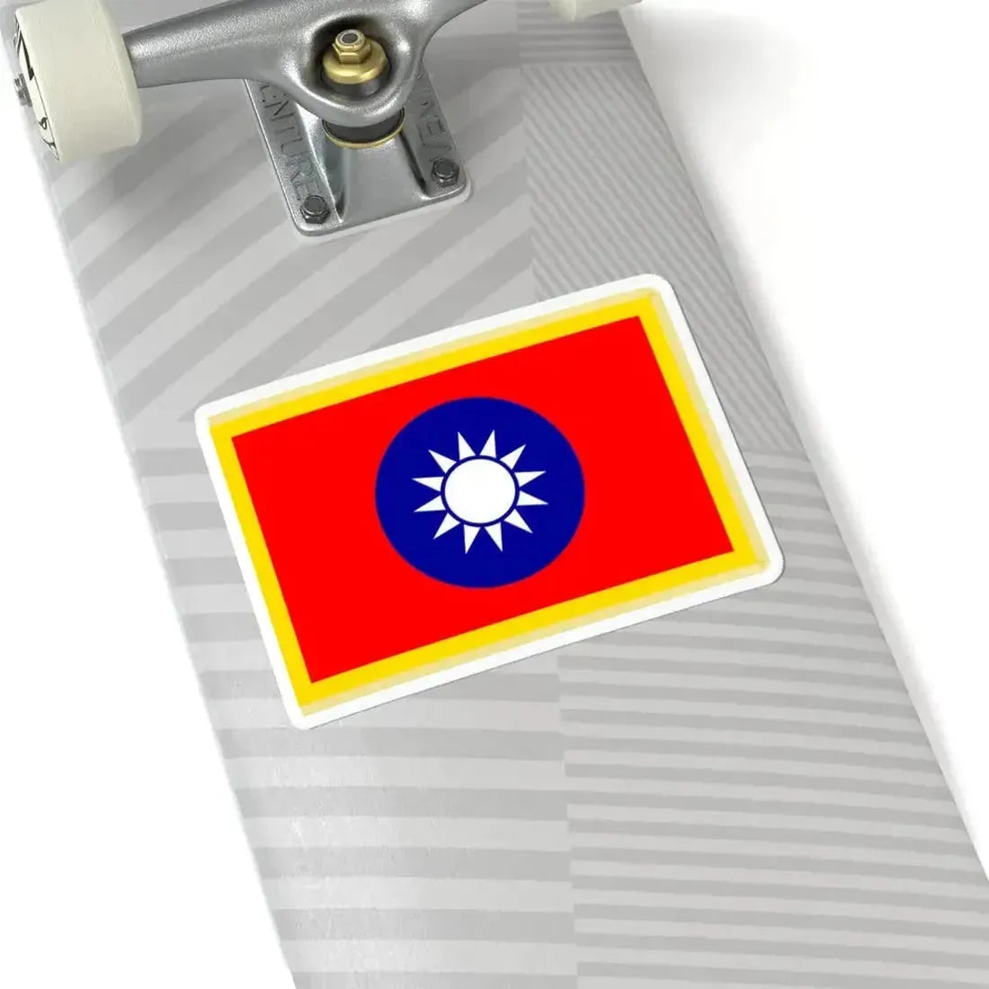 Commander-in-Chief Flag of the Republic of China fringed (China) STICKER Vinyl Kiss-Cut Decal - The Sticker Space