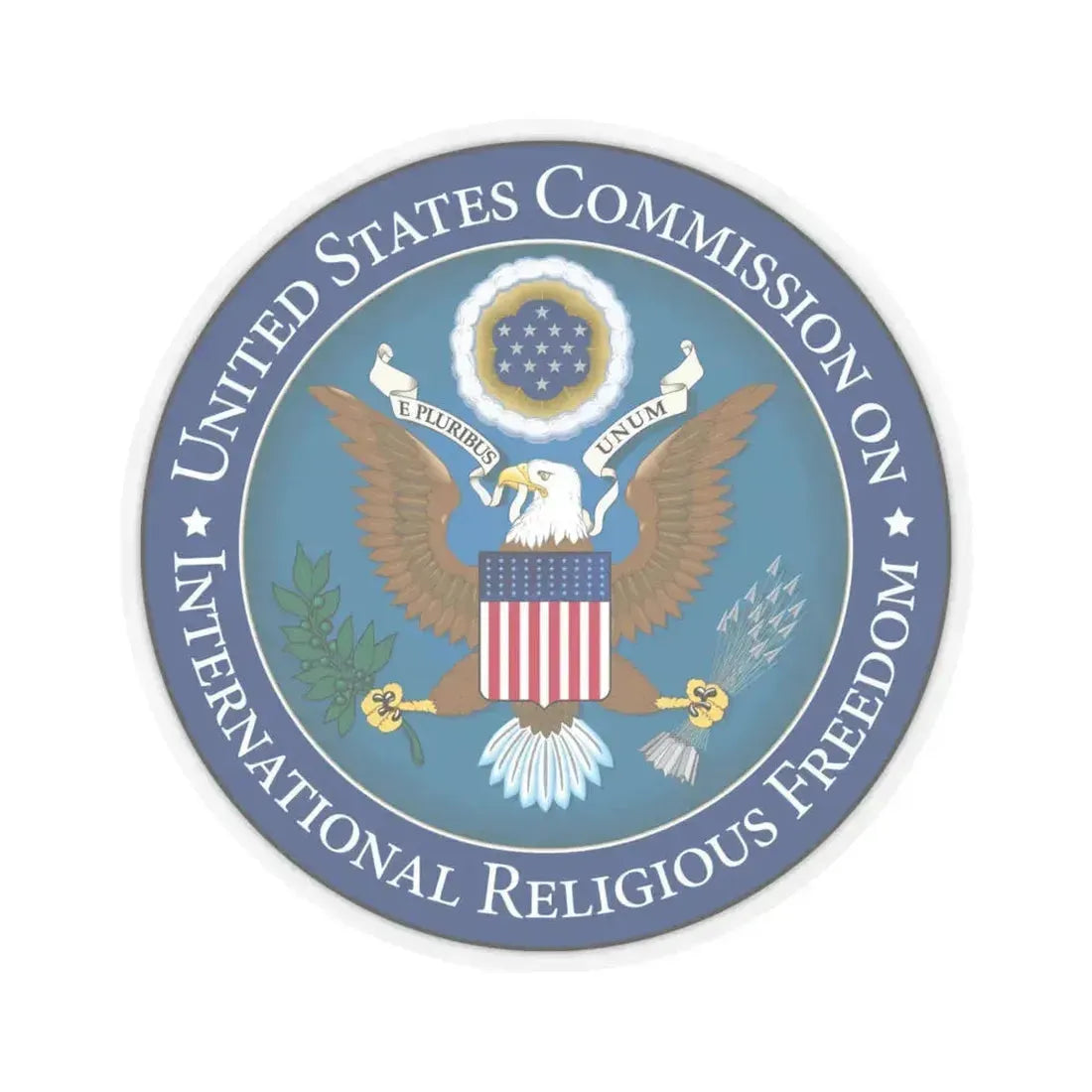 Commission on International Religious Freedom - STICKER Vinyl Kiss-Cut Decal 6 Inch Transparent - The Sticker Space