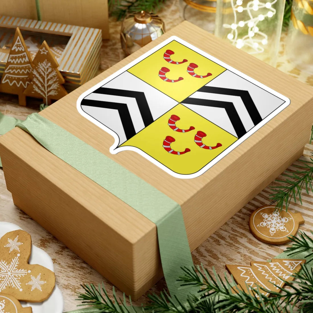 CommunesBelgique-Braine-le-Chateau (Belgium) (Coat of Arms) STICKER Vinyl Kiss-Cut Decal - The Sticker Space