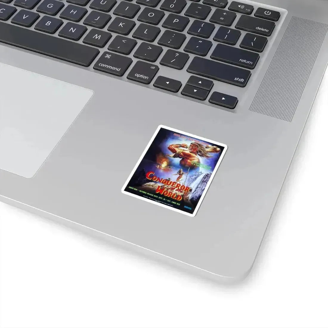 CONQUERER OF THE WORLD 1983 Movie Poster - STICKER Vinyl Kiss-Cut Decal - The Sticker Space