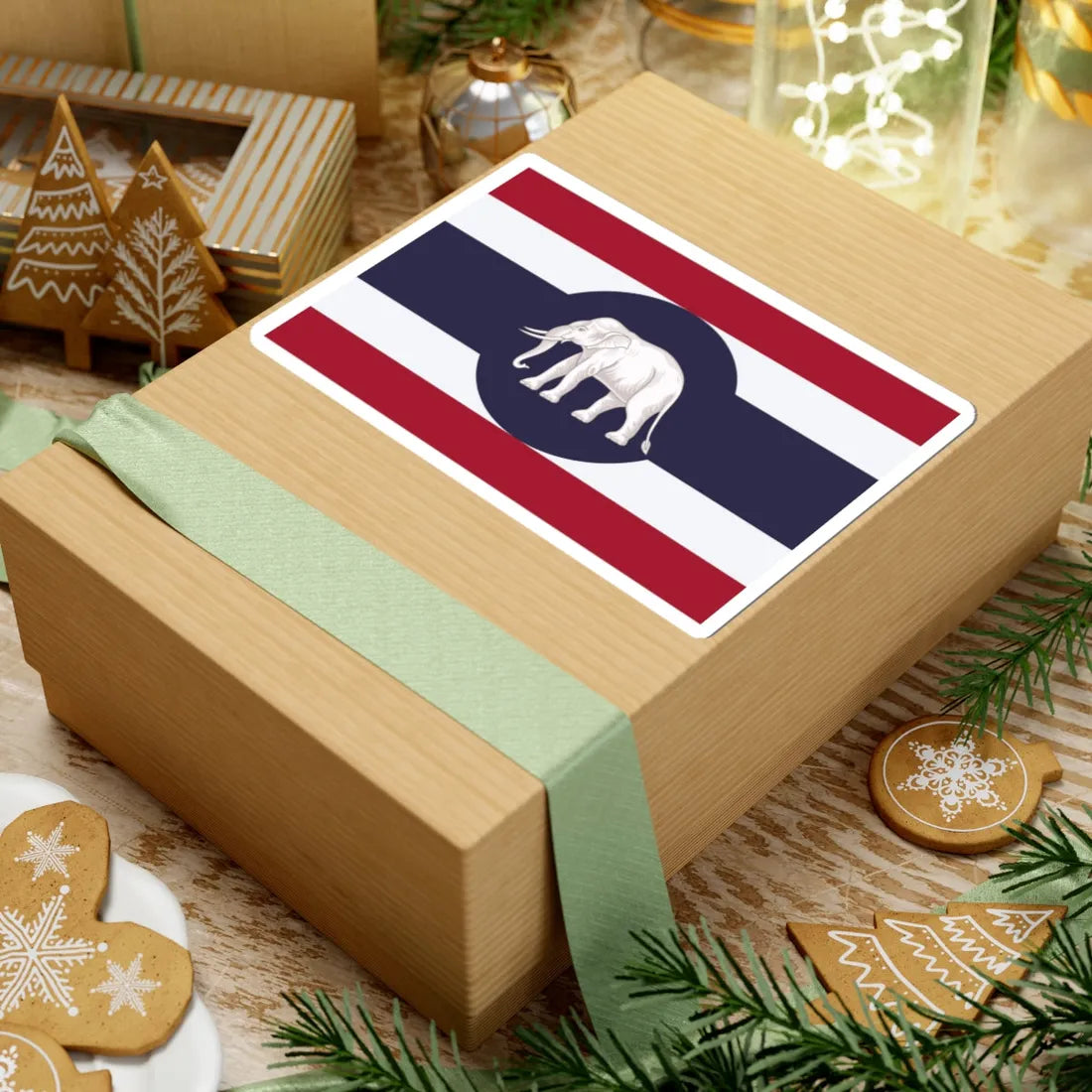 Consular flag of Thailand (Thailand) STICKER Vinyl Kiss-Cut Decal - The Sticker Space