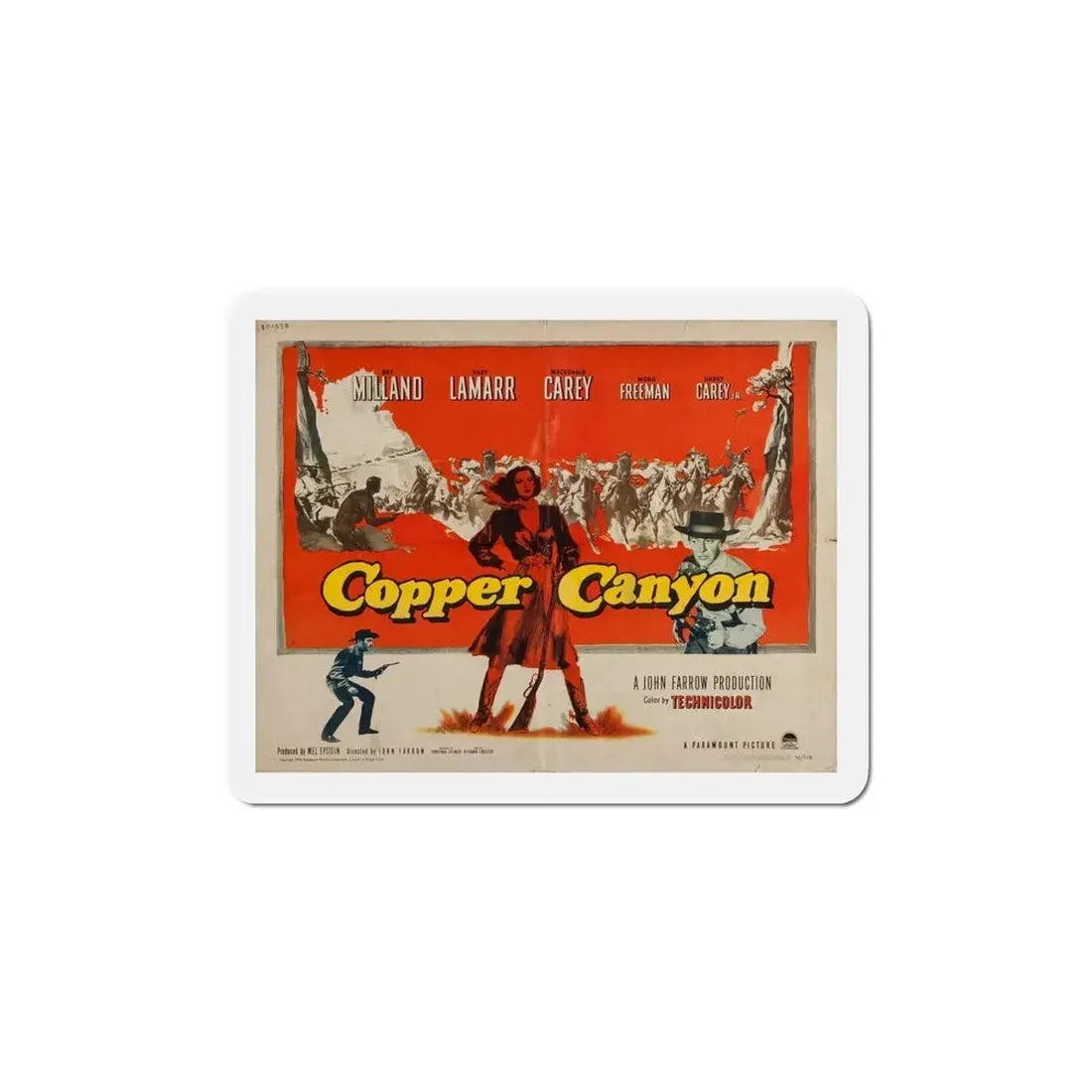 Copper Canyon 1950 v2 Movie Poster Refrigerator Magnet - The Sticker Space