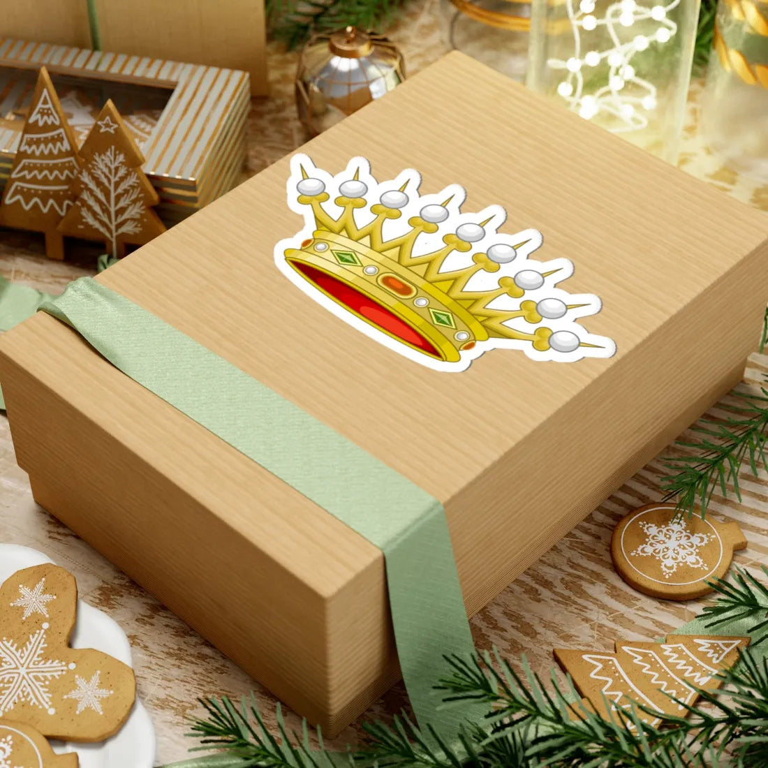 Corona normale di conte italiano variante (Italy) (Coat of Arms) STICKER Vinyl Kiss-Cut Decal - The Sticker Space