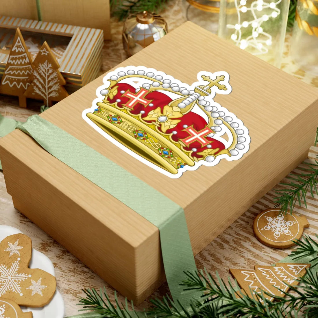 Corona Reale italiana (Italy) (Coat of Arms) STICKER Vinyl Kiss-Cut Decal - The Sticker Space