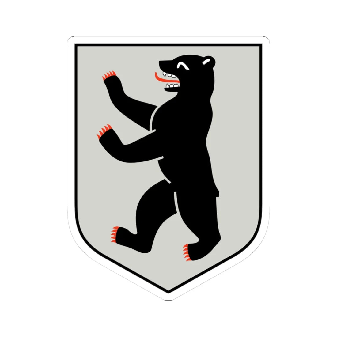 Country symbol of Berlin silver (Germany) (Coat of Arms) STICKER Vinyl Kiss-Cut Decal - The Sticker Space