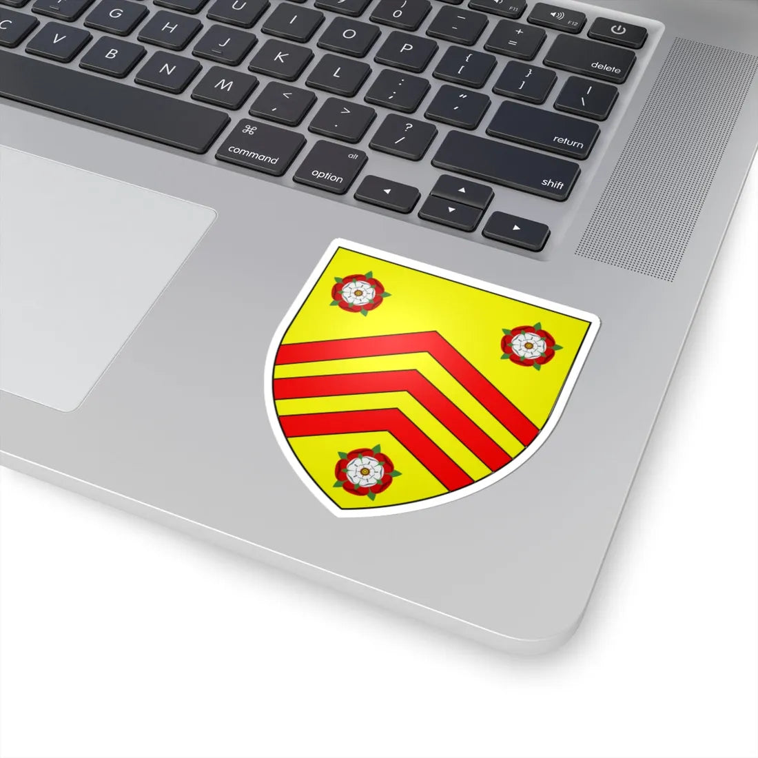 County of Glamorgan Shield (United Kingdom) (Coat of Arms) STICKER Vinyl Kiss-Cut Decal - The Sticker Space
