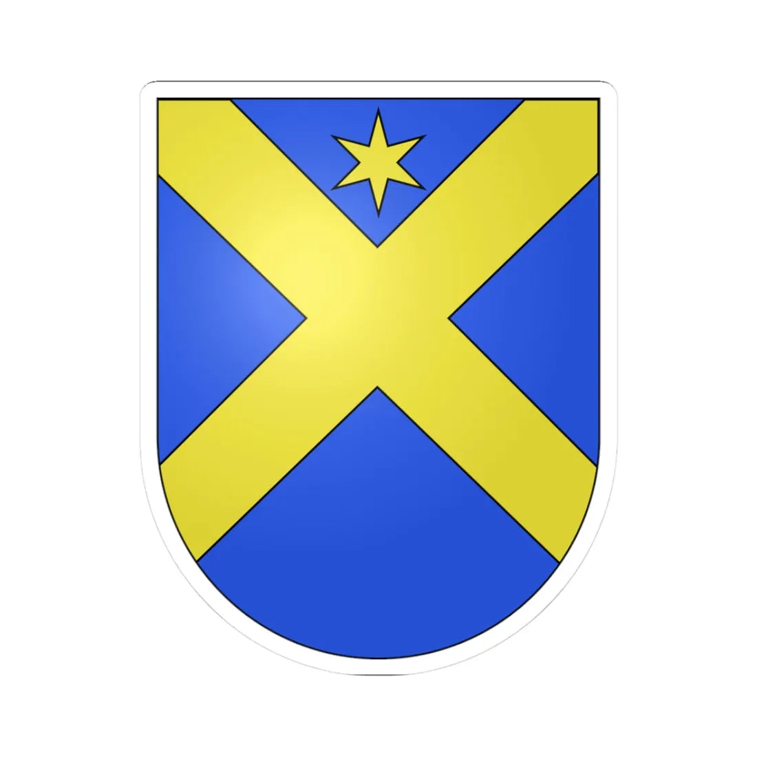 Courchavon-coat of arms (Switzerland) (Coat of Arms) STICKER Vinyl Kiss-Cut Decal - The Sticker Space