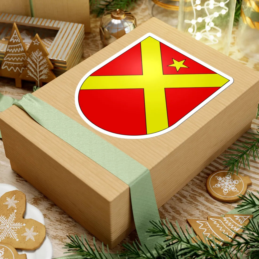 Courroux-coat of arms (Switzerland) (Coat of Arms) STICKER Vinyl Kiss-Cut Decal - The Sticker Space