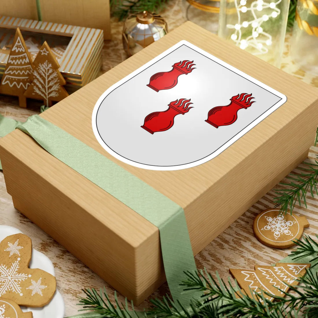 Couvet-coat of arms (Switzerland) (Coat of Arms) STICKER Vinyl Kiss-Cut Decal - The Sticker Space