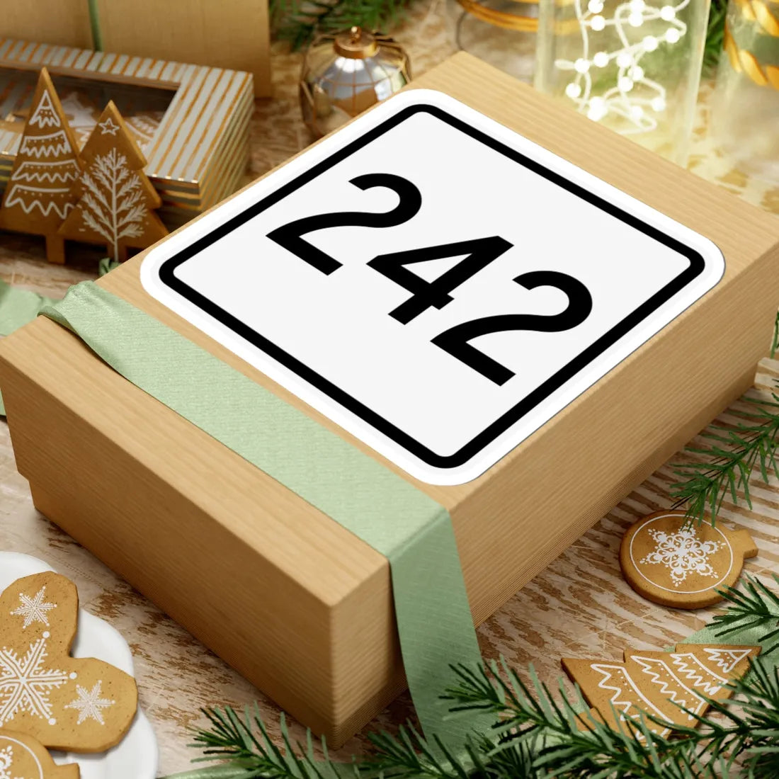 CR 242 jct OH (Ohio) (Road Sign) STICKER Vinyl Kiss-Cut Decal - The Sticker Space