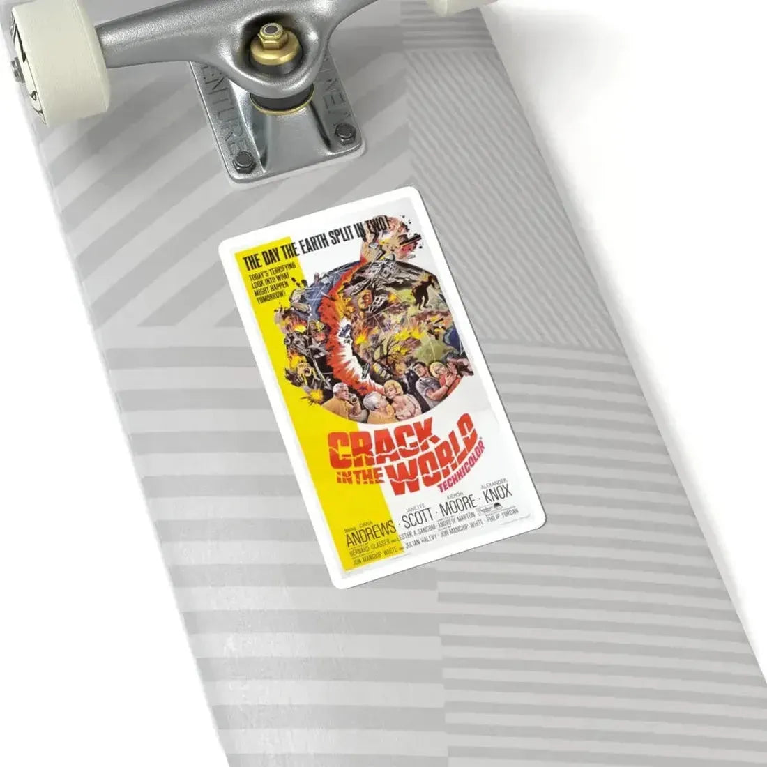 Crack in the World 1965 Movie Poster - STICKER Vinyl Kiss-Cut Decal - The Sticker Space