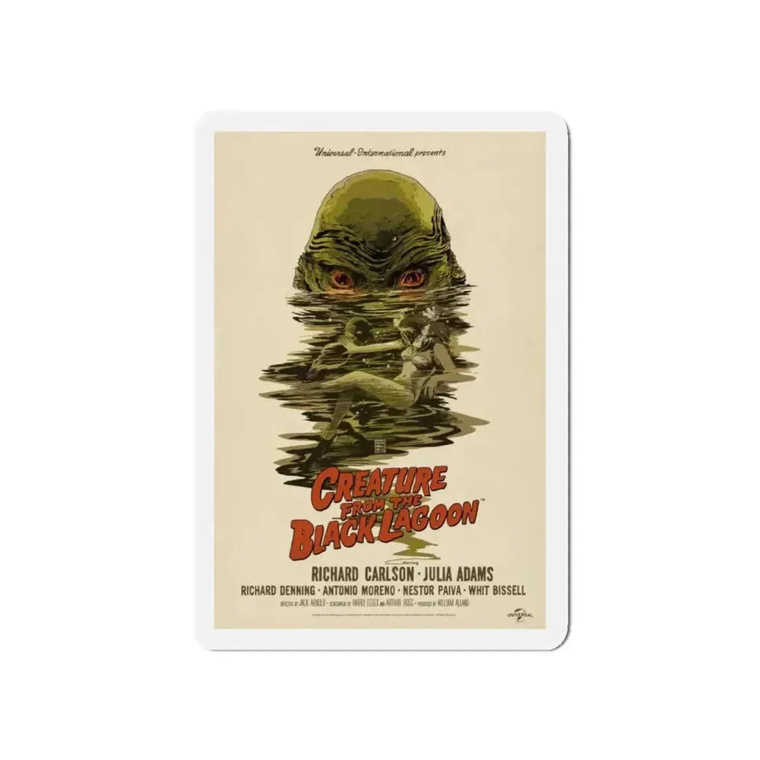 CREATURE FROM THE BLACK LAGOON (10) 1954 Movie Poster - Refrigerator Magnet - The Sticker Space