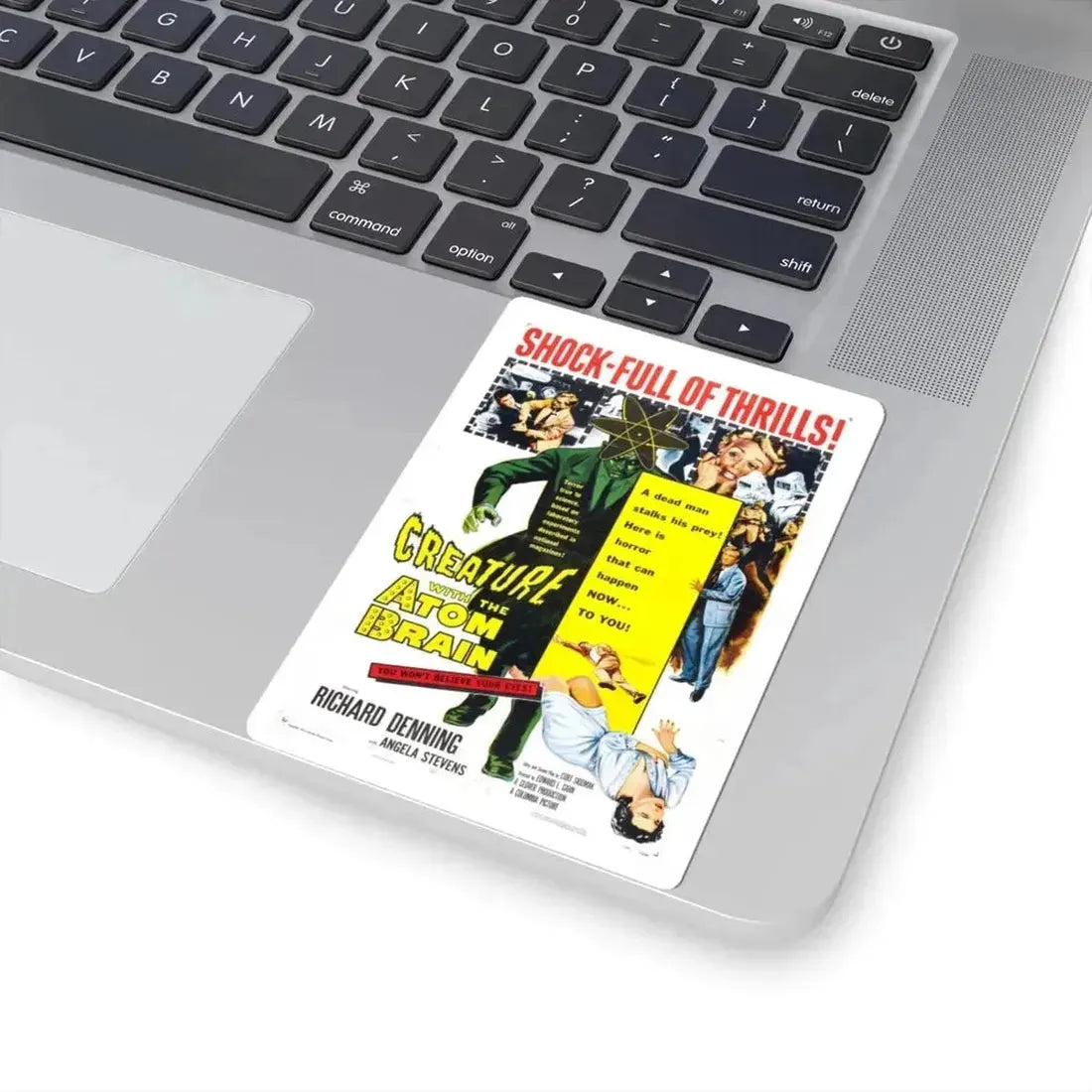 CREATURE WITH THE ATOM BRAIN 1955 Movie Poster - STICKER Vinyl Kiss-Cut Decal - The Sticker Space