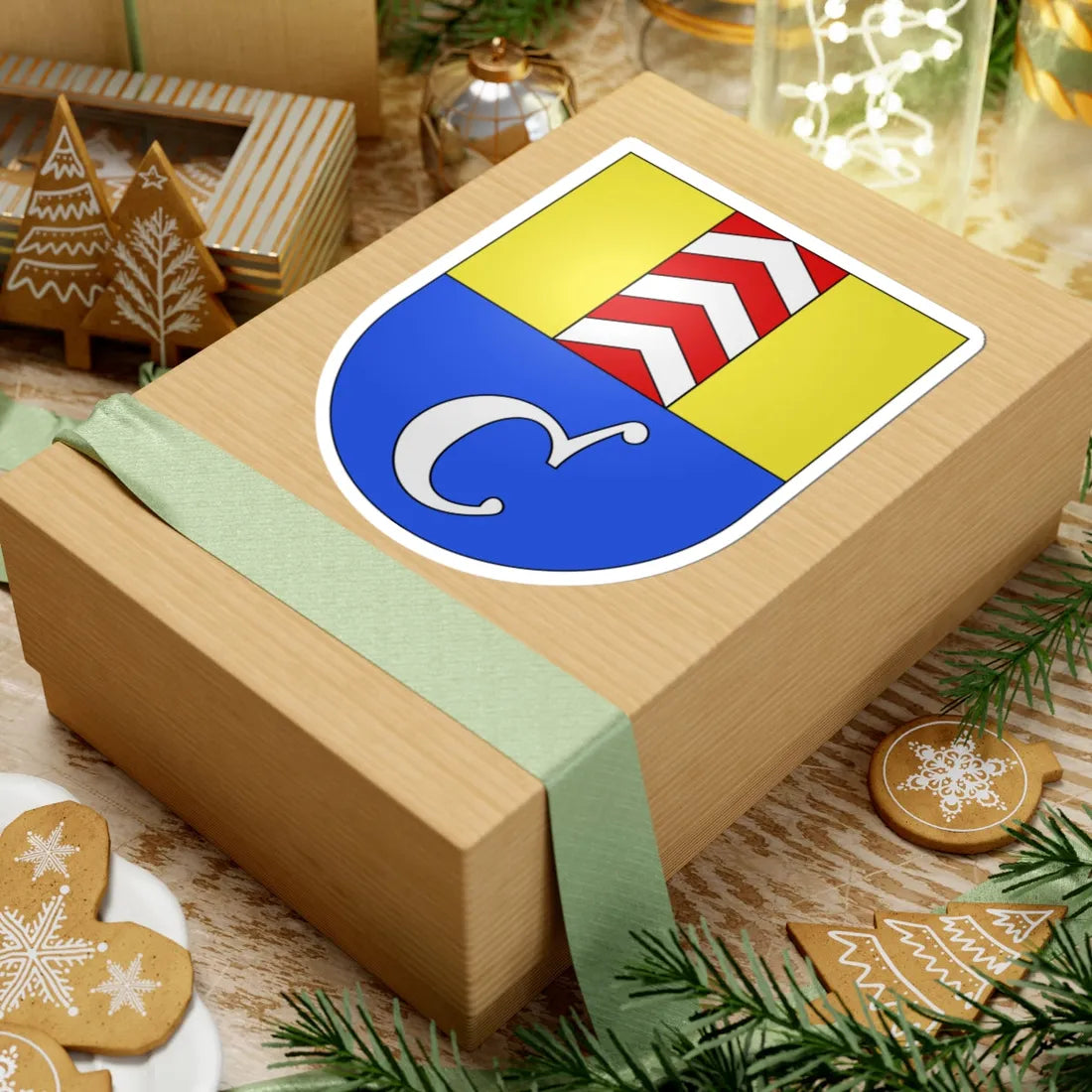 Cressier NE-coat of arms (Switzerland) (Coat of Arms) STICKER Vinyl Kiss-Cut Decal - The Sticker Space