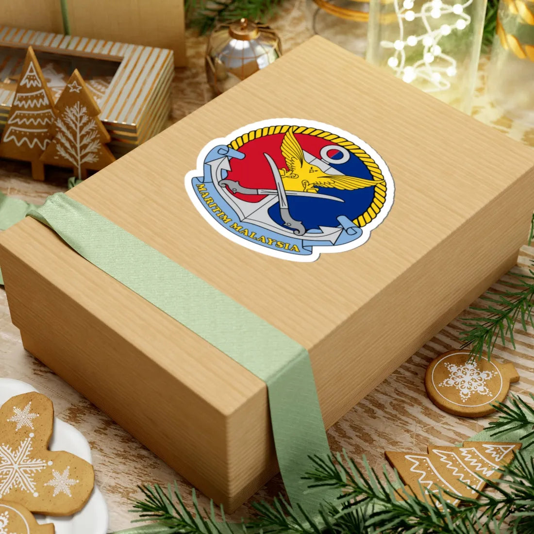 Crest of Malaysian Maritime Enforcement Agency (Malaysia) (Coat of Arms) STICKER Vinyl Kiss-Cut Decal - The Sticker Space