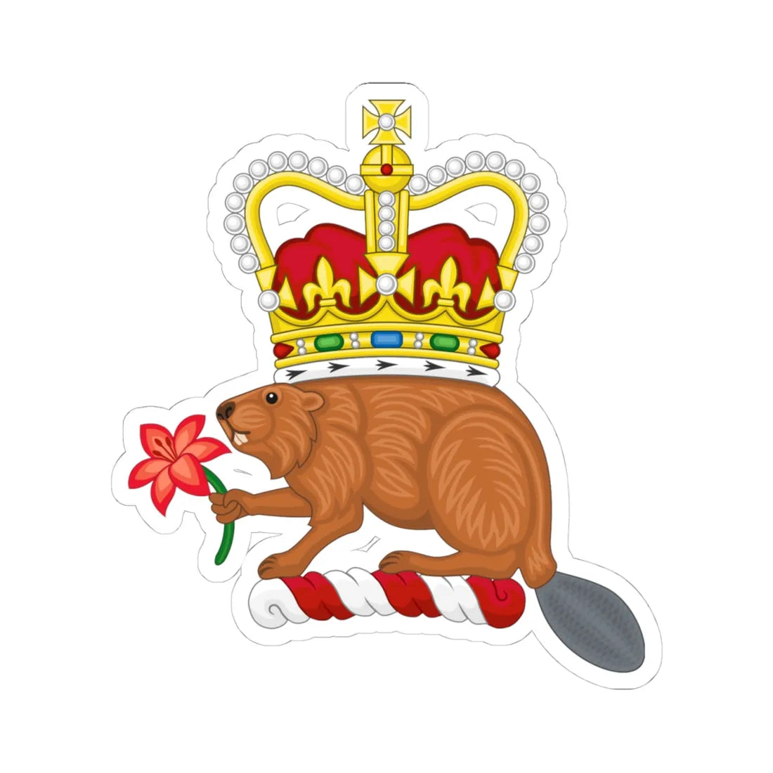 Crest of Saskatchewan (Canada) (Coat of Arms) STICKER Vinyl Kiss-Cut Decal - The Sticker Space