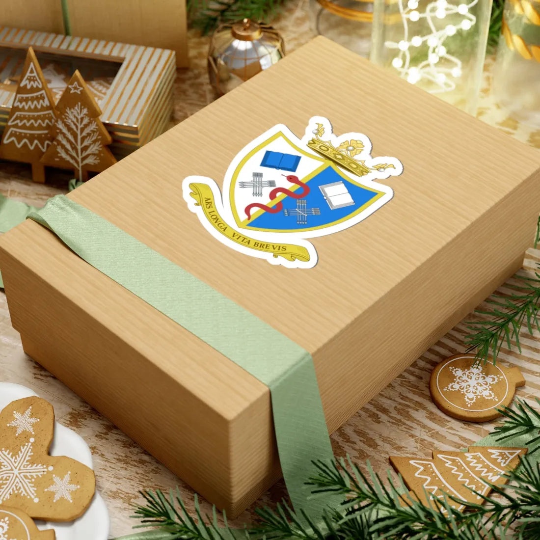 Crest of Sheffield Medical School (United Kingdom) (Coat of Arms) STICKER Vinyl Kiss-Cut Decal - The Sticker Space