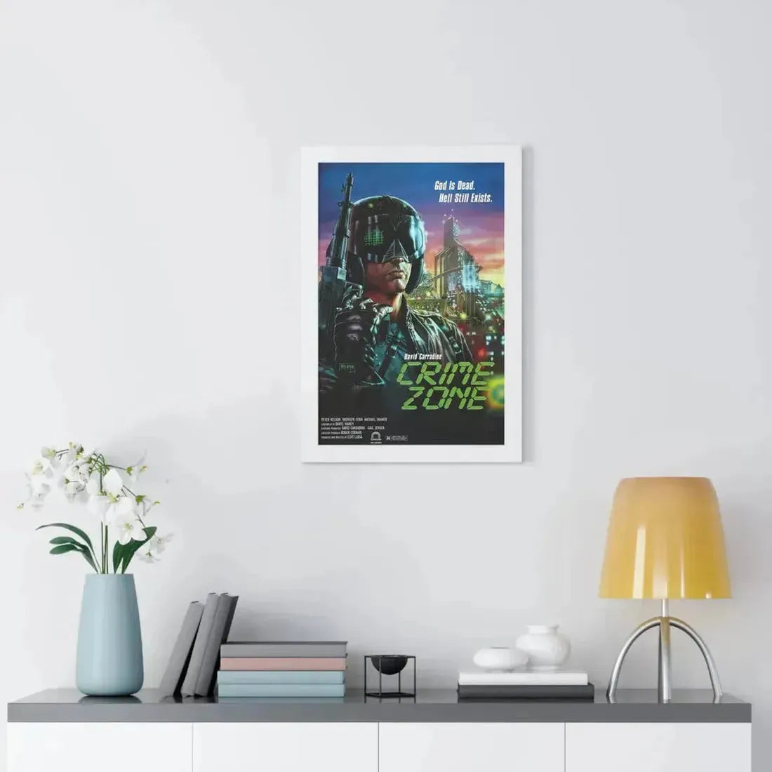 CRIME ZONE 1988 - Framed Movie Poster - The Sticker Space