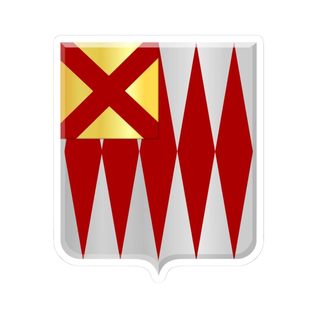 Crisnee wapen (Belgium) (Coat of Arms) STICKER Vinyl Kiss-Cut Decal - The Sticker Space