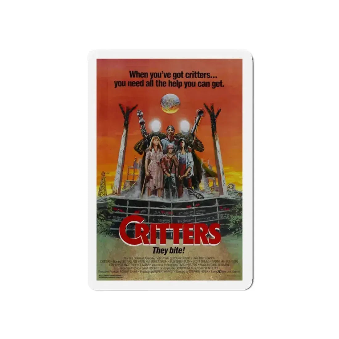 CRITTERS (3) 1986 Movie Poster - Refrigerator Magnet - The Sticker Space