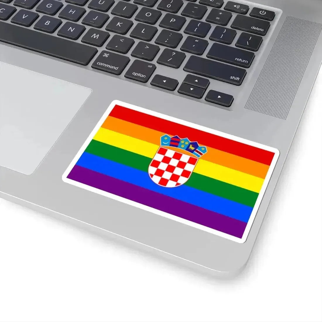 Croatia Gay flag (Croatia) STICKER Vinyl Kiss-Cut Decal - The Sticker Space