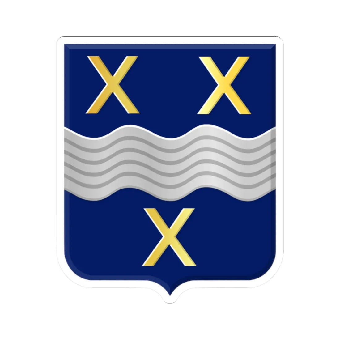 Cromstrijen heerlijkheidswapen (Netherlands) (Coat of Arms) STICKER Vinyl Kiss-Cut Decal - The Sticker Space